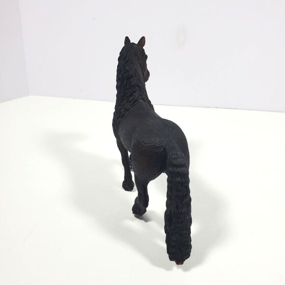 2009 Schleich Freisian Horse D-73527 Realistic Black Figure - Picture 8 of 16